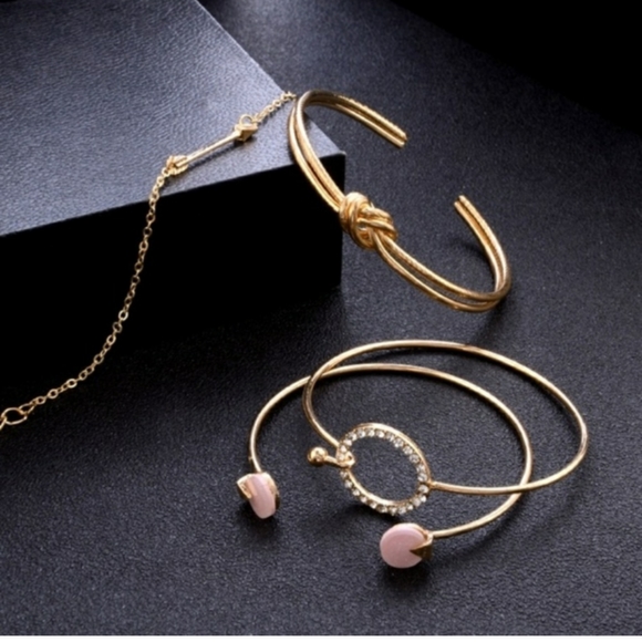 Stacking Crystal Chain Arrow Bracelets - Picture 5 of 8